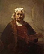 Rembrandt van rijn Self-Portrait with Tow Circles oil painting artist